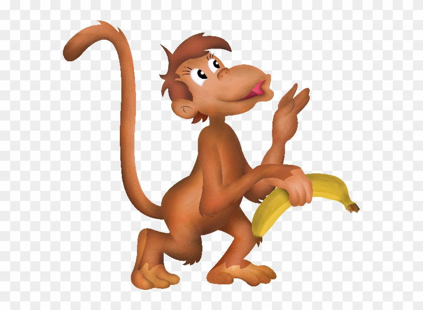 Fun Clipart Baby Monkey - Funny Baby Monkey Cartoon #405602