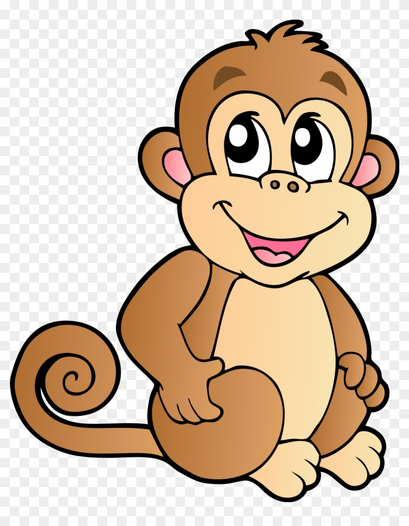 Baby Monkeys Chimpanzee Cartoon Clip Art - Cartoon Picture Of Monkey #405623