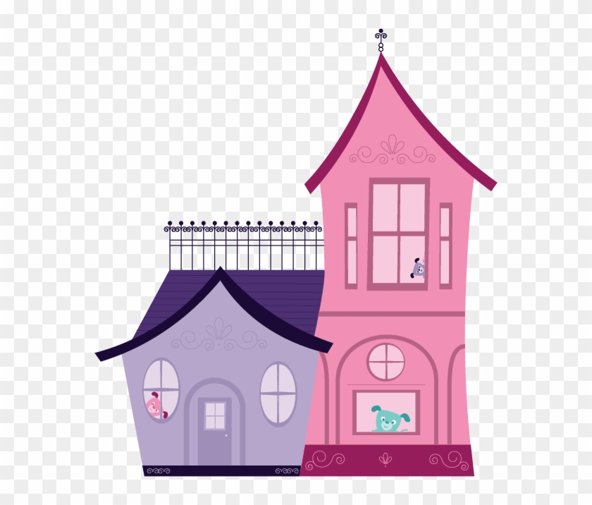   Pink House Clip Art #405676