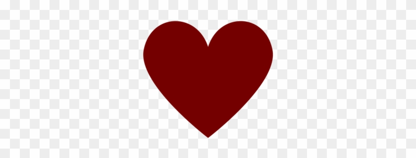 Love - Burgundy Heart Clipart #406169
