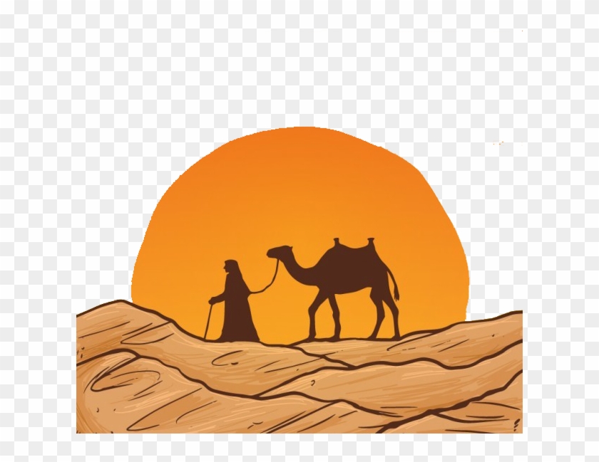 Camel Desert Drawing Euclidean Vector - Camel Drawing Transparent #406205