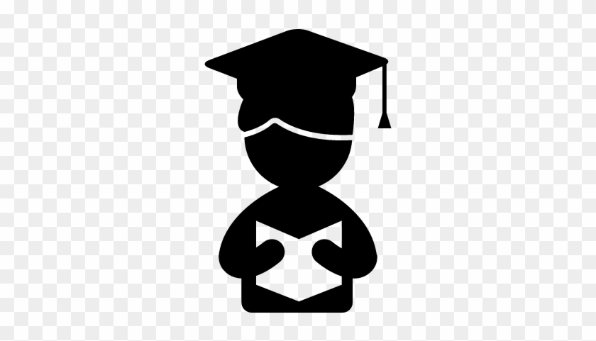 Graduate Boy Reading A Book Vector - Educacion Icono #406359