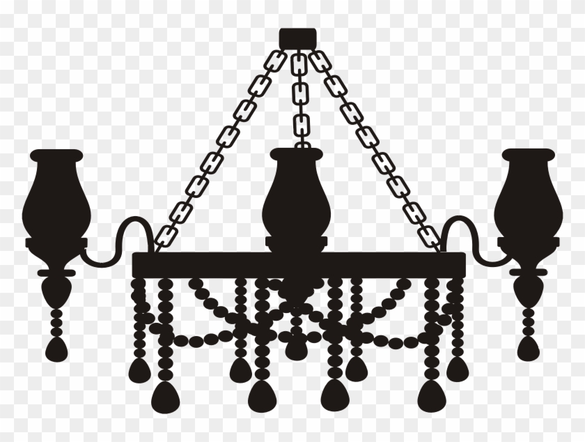 Medium Image - Chandelier Silhouette Png #406705