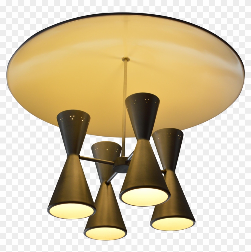 Mid Century Aluminum Litecraft Chandelier // Mid Century - Mid Century Modern Chandeliers #406736