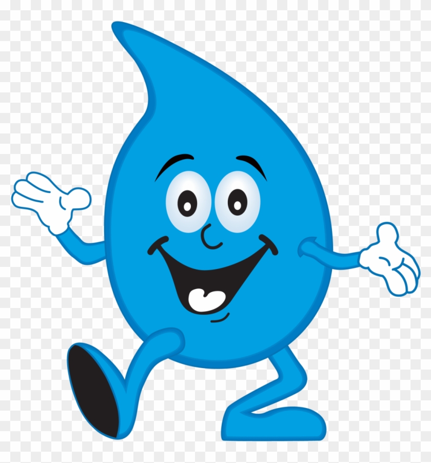 Rain Drops Clip Art - Cartoon Raindrops With Faces #406953