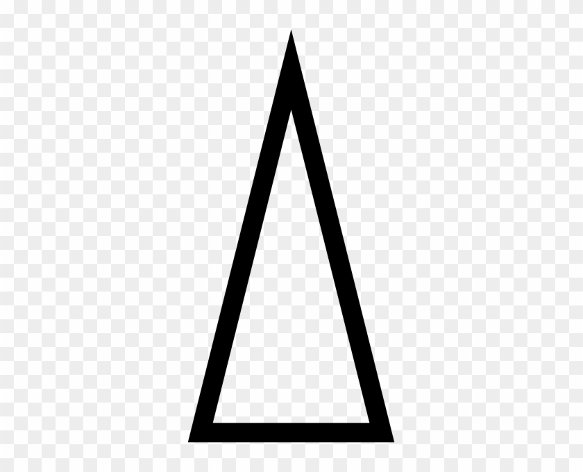 Isosceles Triangle 2 Outline - Refraction #407053