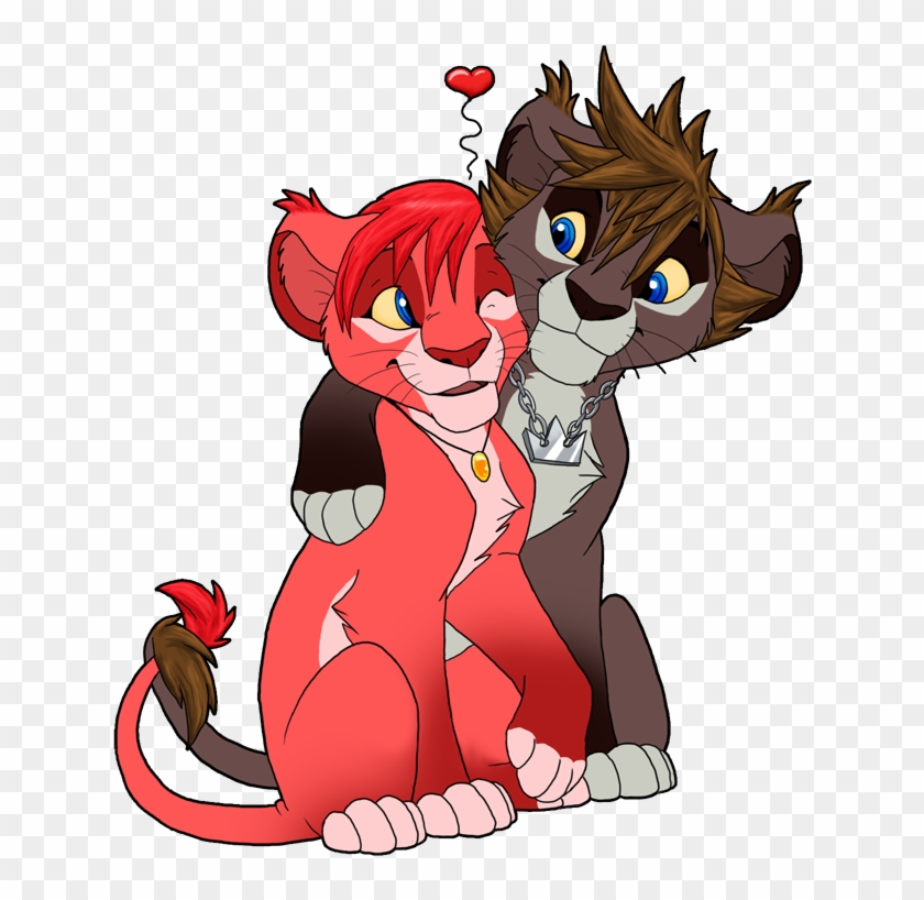 Sora Kairi By Nightrizer - Lion Cub Sora X Simba #407363