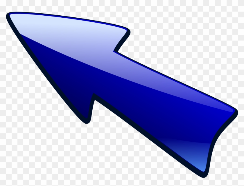 Picture Of An Arrow Pointing Down 27, - Arrow Pointing Up Left #408505