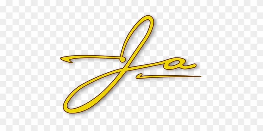 Signature Handwritten Name Handwriting Sig - Ja Vector #408888