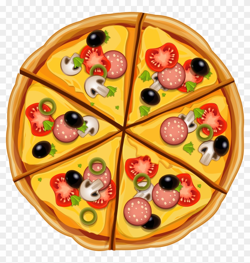 Pizza Woman Clipart - Pizza Woman Clipart #410283