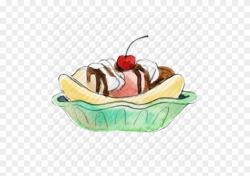 Banana Split Clipart Dessert - Bannana Split Tranparetns #410617