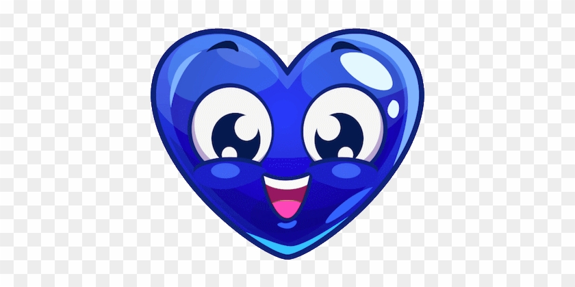 Smiley Émoticône Clipart Cartoon Cœur Bleu Heureux - Smiley #410679