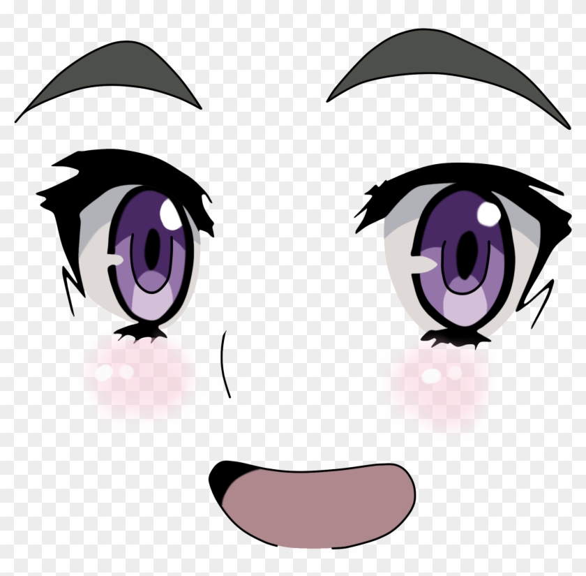 Face Eye Nose Facial Expression Purple Violet Head - Anime Eyes No Background #410730