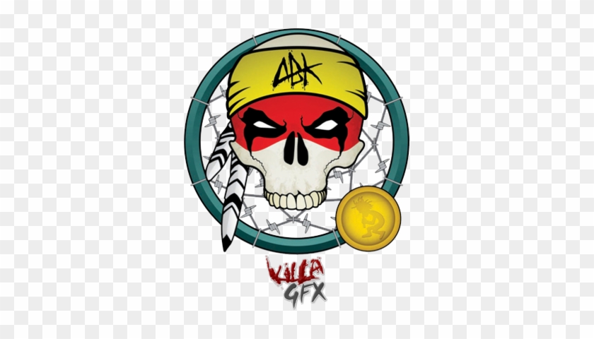 This Red Football Jersey Has An Abk Skull Logo With - Abk #410891