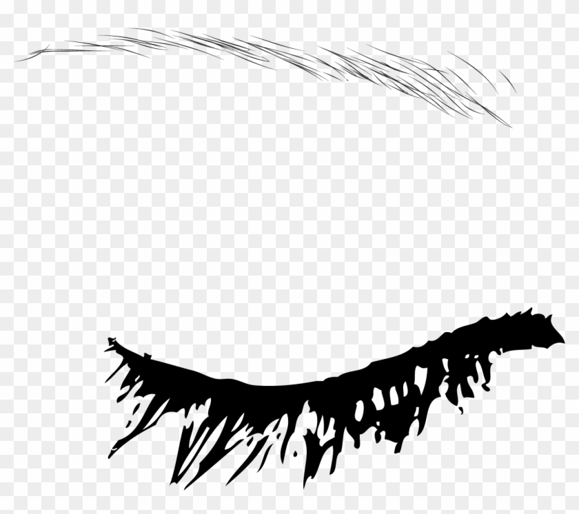 Eyebrow Euclidean Vector - Draw Anime Eyes Closed #410951