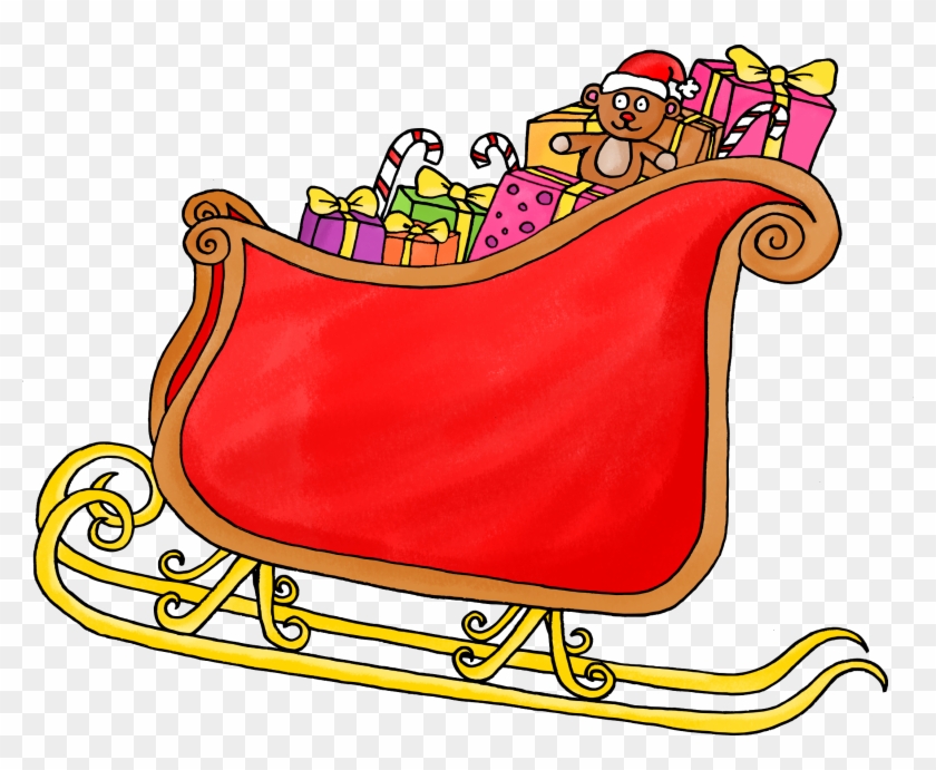 Imprimer Dessin De Noel Gratuit En Couleur Mignon Décoration - Traineau Dessin Couleur #411162