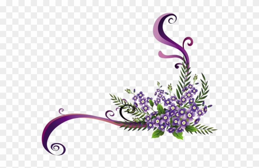 Bordures,coins,tubes - Flowers Vector #411630