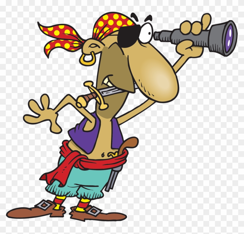 Pirate Spyglass Cartoon #411823