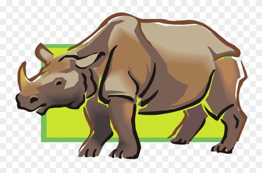 Rhinoceros Design - Clip Art #412187