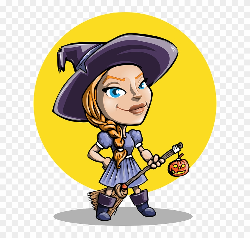 Cartoon Girl Screaming 14, Buy Clip Art - Witch #413491