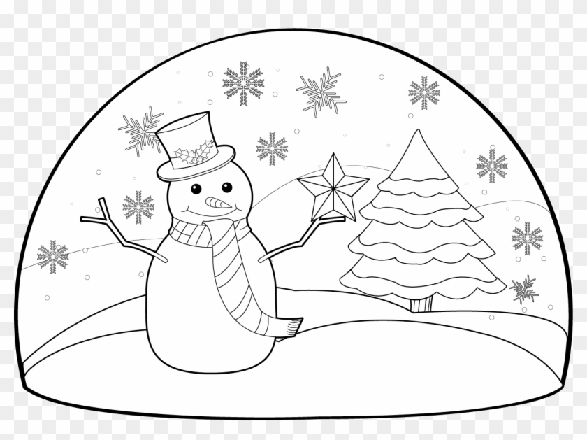 Winter Clipart Winter Scenery - Snowman #414165