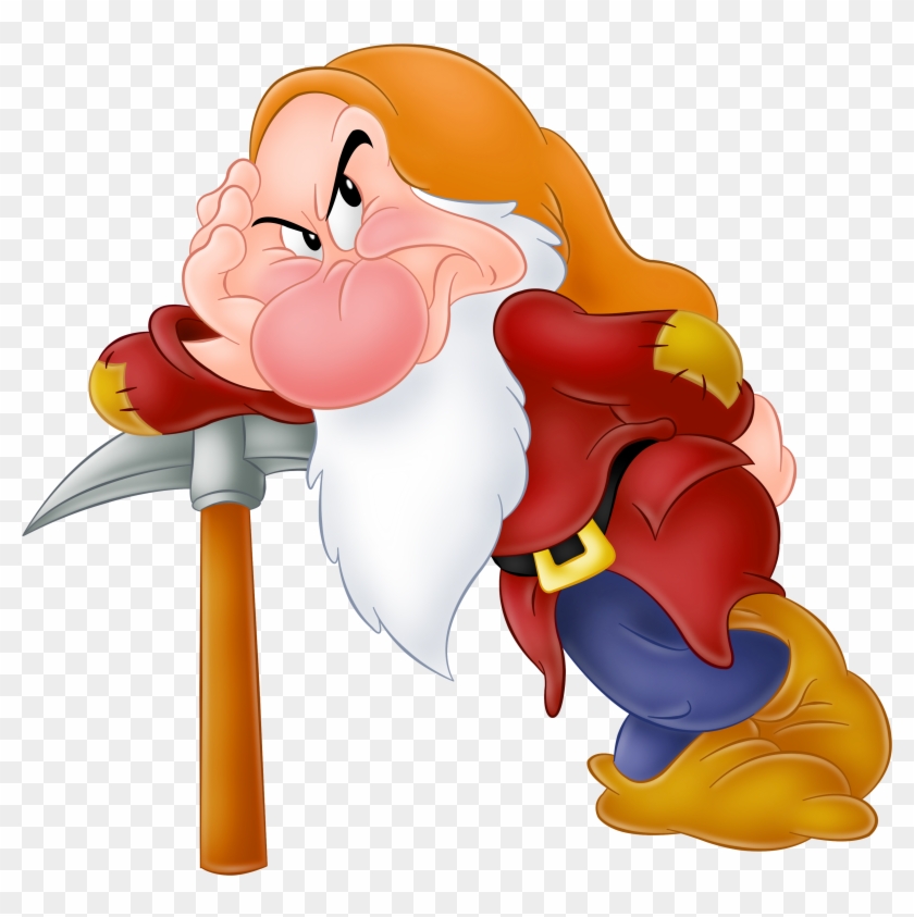 Grumpy Snow White Dwarf Free Png Image - Snow White Dwarf Png #414464