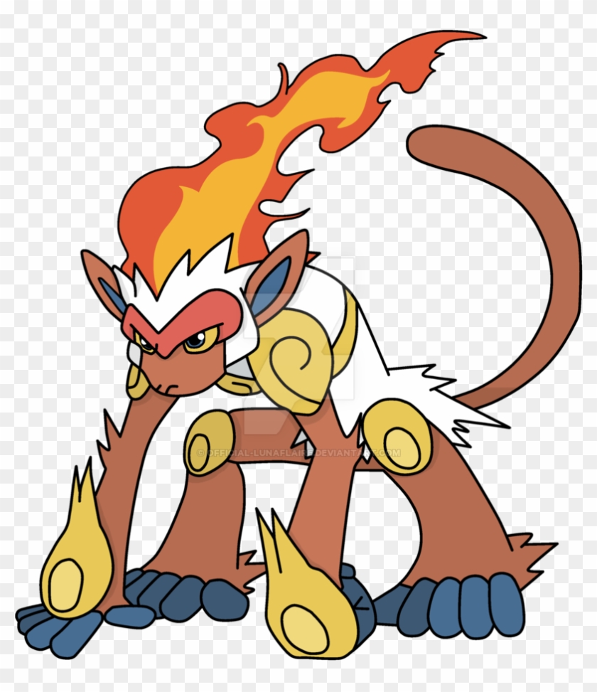 Clarissa's Infernape By Luluflaire On Deviantart - Fire Monkey Pokemon #414993