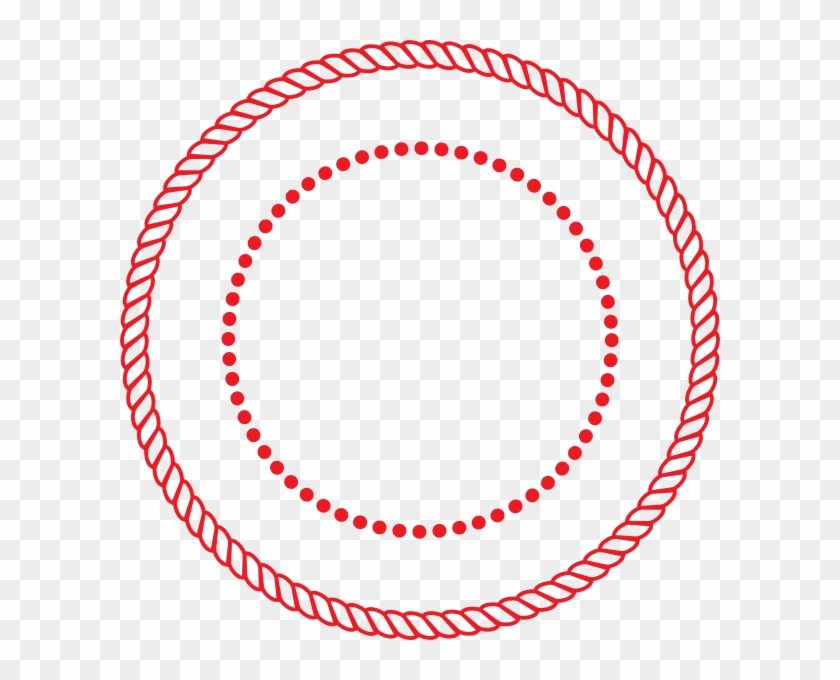 Stamp Clipart Border Vector - Free Vector Rope Circle #416955