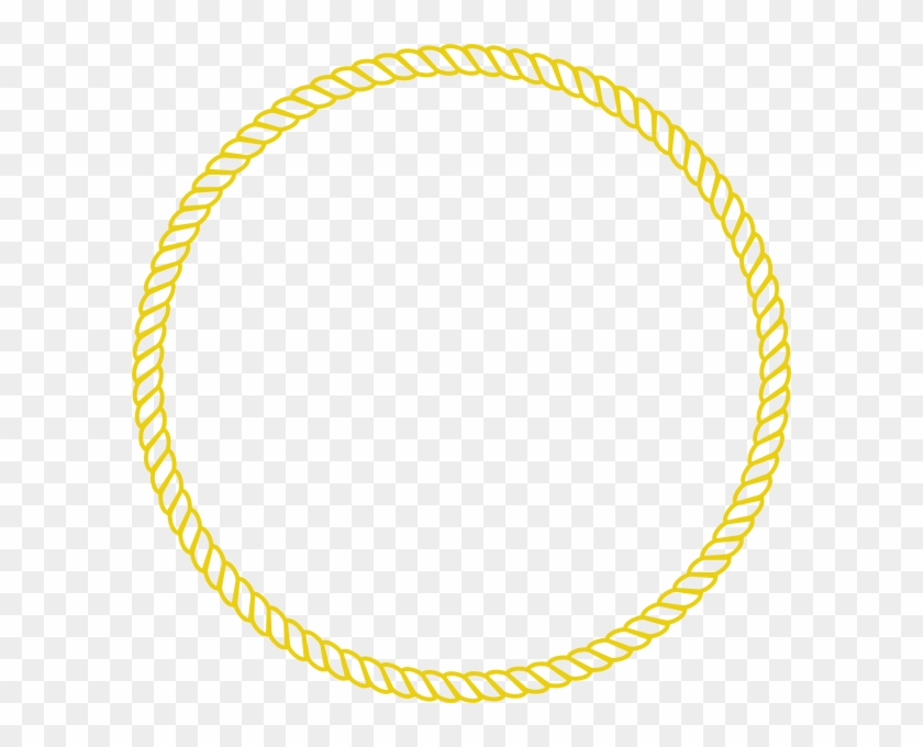 Rope Clipart Small - Circle Rope Frame Vector #416969