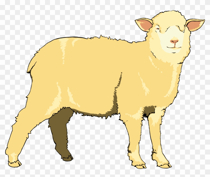 Yellow Clipart Sheep - Clip Art #417336
