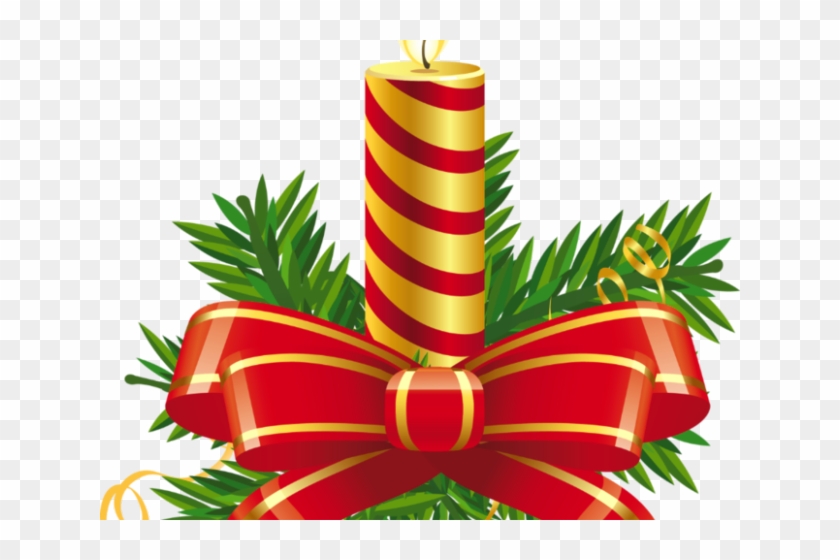 Candle Clipart Xmas - Bathroom Bath Curtain Mold/mildew Free Home Bath Polyester #417632