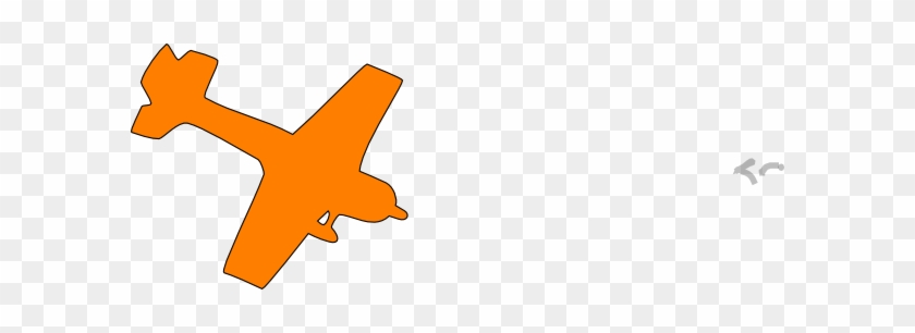 Orange Clipart Airplane - Orange Airplane Clip Art #418199