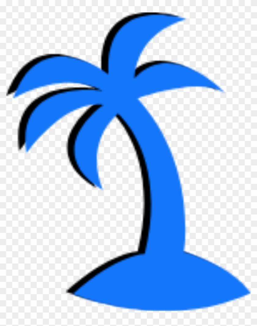   Blue Palm Tree Png #418254