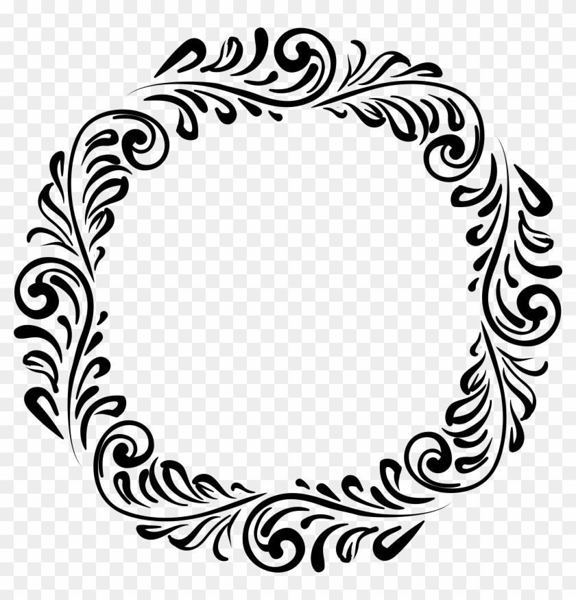 Ornament Clipart Black And White #418809