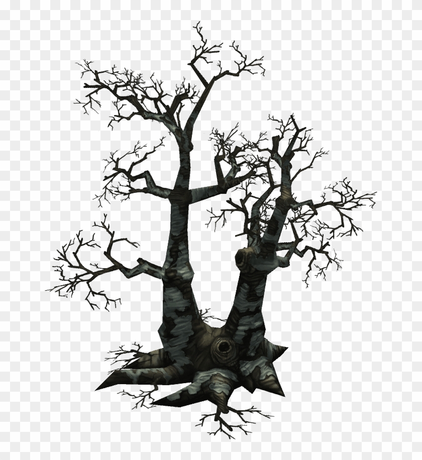 Dead Tree Pack 3d Props Bitgem Flower Drawings Low - Low Poly #418810