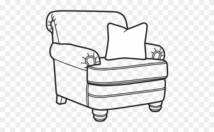 Fabric Chair Without Nailhead Trim - Bridge #418821