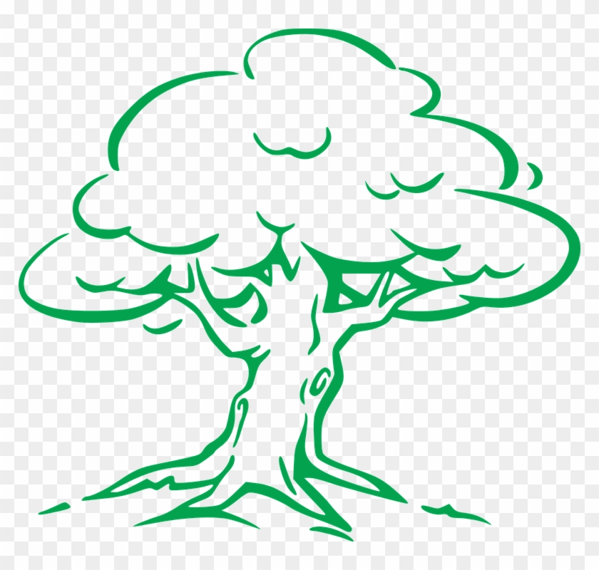 Easy Pictures To Draw 25, - Oak Tree Drawing Easy #419474