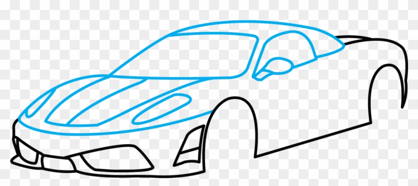 How To Draw Ferrari 360 A Sports Car Easy Step By Step - How To Draw Ferrari 360 A Sports Car Easy Step By Step #419495