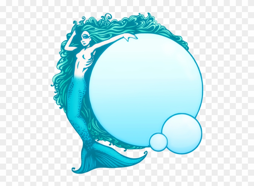 Vintage Mermaid Clipart - Mermaid Blue Clip Art #420418