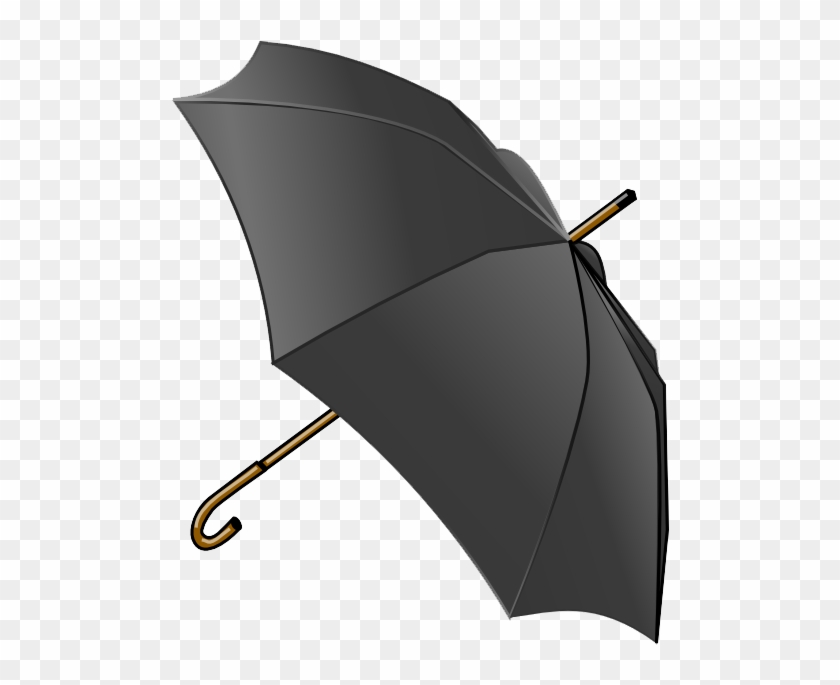 Clip Art Image, Black Color Umbrell Png Image - Objects That Are Color Black #420531