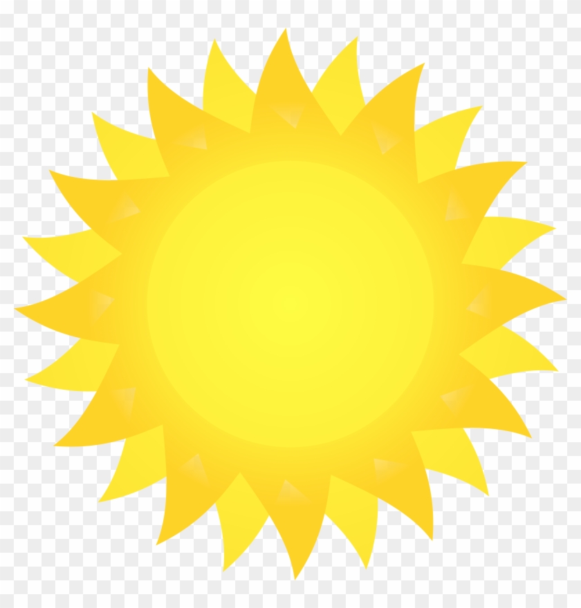 Sunshine Clipart Noon Sun - Cartoon Sun With Black Background #68626