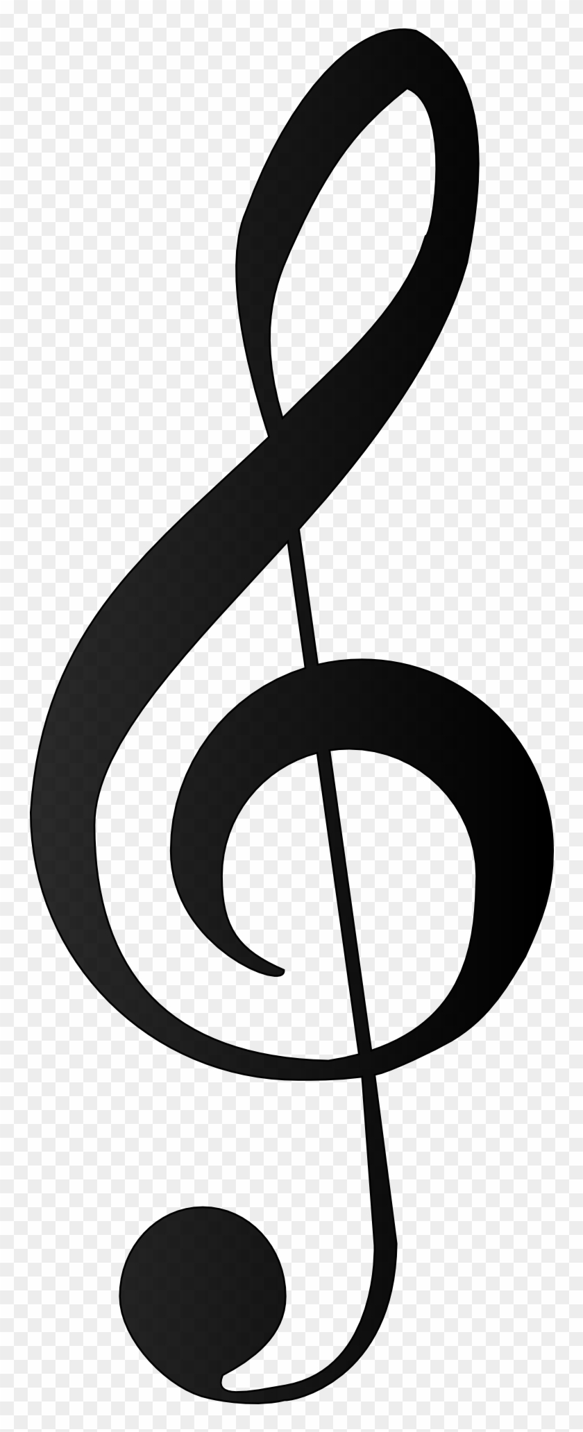 Treble Clef Peace Sign - Treble Clef Vector Free #69133