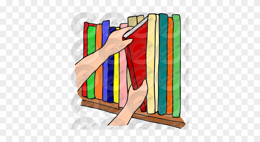 Library Clipart - Put Away The Books #69156