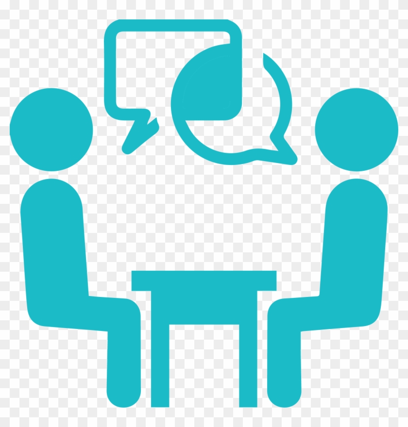 Clipart Of Interview Clipartxtras - Face To Face Interview Clipart #70473