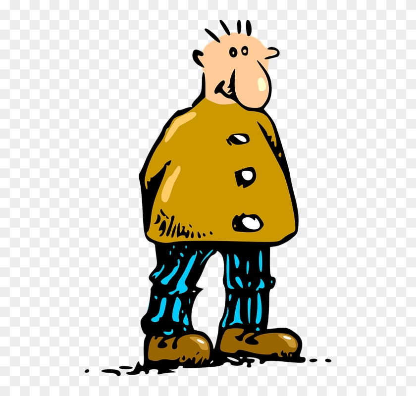 Free Vector Man Standing Cartoon Clip Art - Cartoon Person Standing #70526