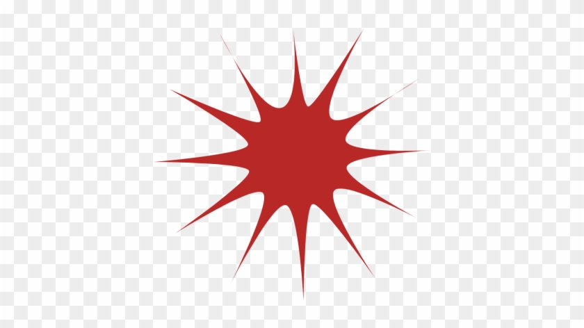 Sun Silhouette Clipart - Art Deco Star #70873