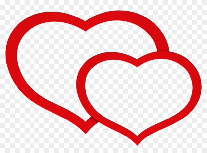 Double Heart Clip Art - Double Hearts Transparent #71007