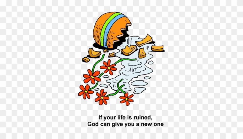 Broken Clip Art Image Broken Flower Vase If Your Life - Broken Vase Clipart #71019