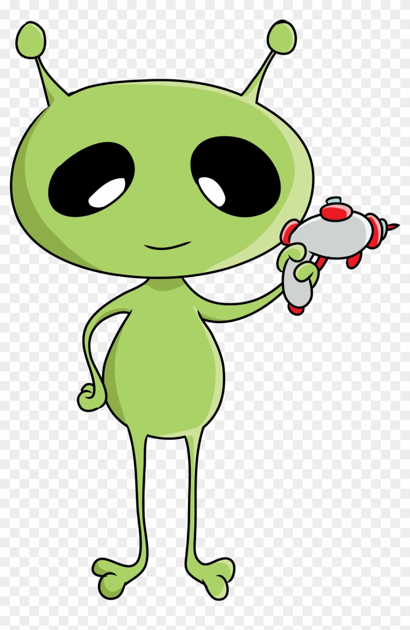 Free To Use Public Domain Space Clip Art - Cartoon Alien Clipart #71395