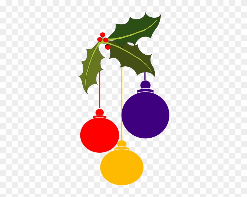 Christmas Ornaments Corner Clip Art - Christmas Corner Border Vector #71547
